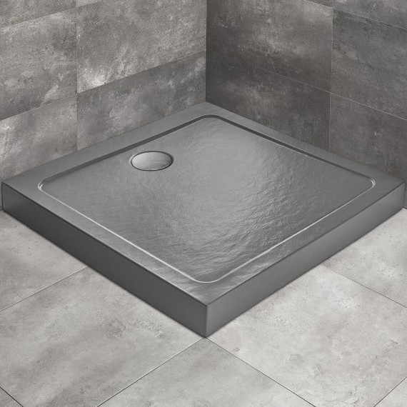 Поддон акриловый Radaway Doros C Compact Stone Anthracite 90х90 см SDRC9090-05-64S, антрацит - фото 