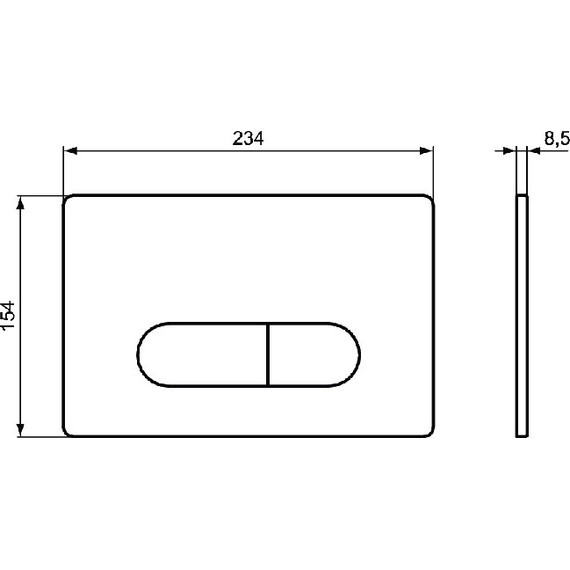 Кнопка смыва Ideal Standard Oleas M1 R0115AC, белый - фото, картинка 2 Кнопка смыва Ideal Standard Oleas M1 R0115AC, белый - фото 2