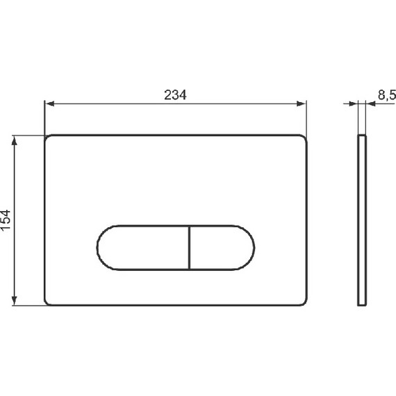 Кнопка смыва Ideal Standard Oleas M1 R0115A6, черный - фото, картинка 3 Кнопка смыва Ideal Standard Oleas M1 R0115A6, черный - фото 3
