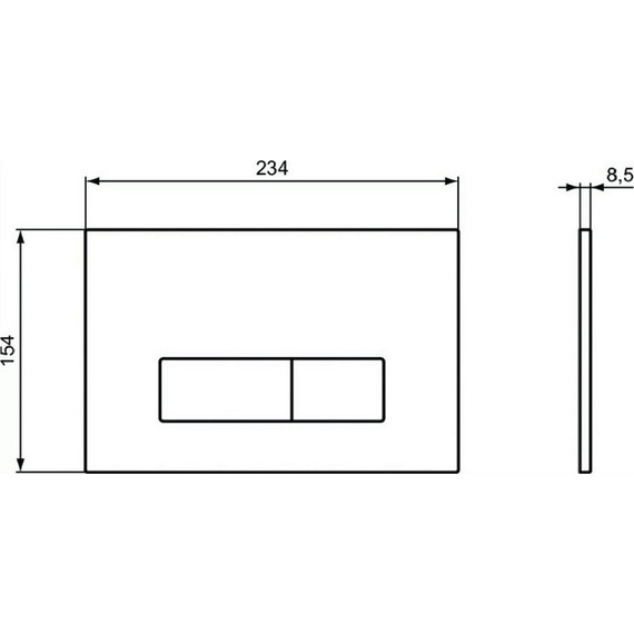 Кнопка смыва Ideal Standard Oleas M2 R0121JG, матовый хром - фото, картинка 4 Кнопка смыва Ideal Standard Oleas M2 R0121JG, матовый хром - фото 4