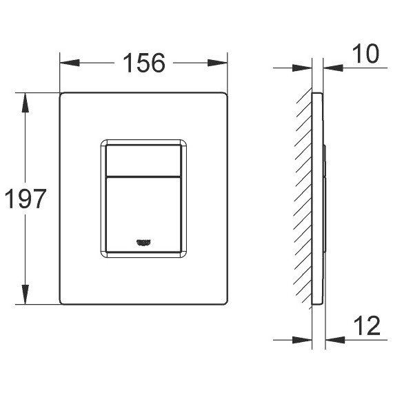 Кнопка смыва Grohe Skate Cosmopolitan 38732SD0, суперсталь - фото 5