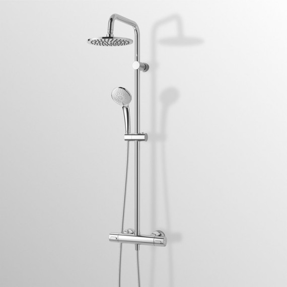 Душевая стойка с термостатом Ideal Standard IdealRain Eco TH A6421AA - фото, картинка 2 Душевая стойка с термостатом Ideal Standard IdealRain Eco TH A6421AA - фото 2