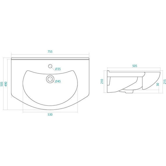 Тумба напольная с раковиной Aqwella Барселона 75 см BA0107K, б/к - фото, картинка 11 Тумба напольная с раковиной Aqwella Барселона 75 см BA0107K, б/к - фото 11
