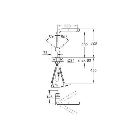 Смеситель для кухни Grohe Minta 32168DC0, суперсталь - фото 4