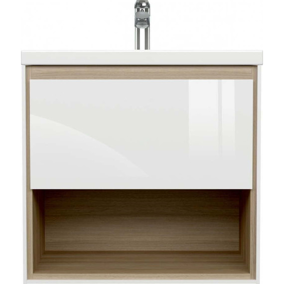 Тумба подвесная с раковиной Cersanit Louna 60 см SZ-LOU-CO60/Wh - фото 5