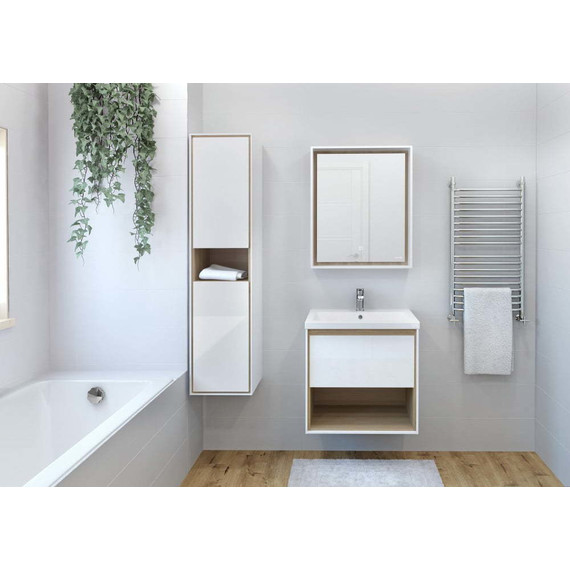 Тумба подвесная с раковиной Cersanit Louna 60 см SZ-LOU-CO60/Wh - фото 6