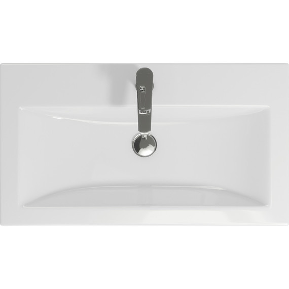 Тумба подвесная/напольная с раковиной Cersanit Melar 80 см 64130, 2 ящика, белый - фото, картинка 9 Тумба подвесная/напольная с раковиной Cersanit Melar 80 см 64130, 2 ящика, белый - фото 9