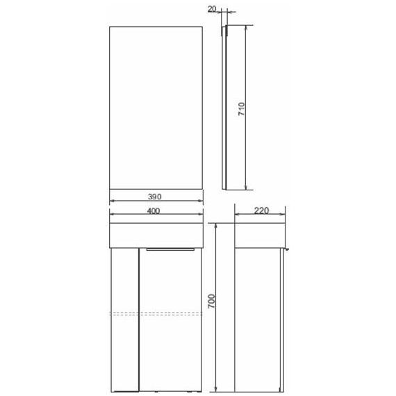 Тумба подвесная с раковиной Comforty Асти 40 см, дуб дымчатый - фото, картинка 11 Тумба подвесная с раковиной Comforty Асти 40 см, дуб дымчатый - фото 11