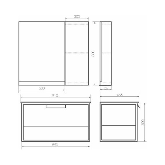 Тумба подвесная с раковиной Comforty Бонн 90 см, дуб дымчатый - фото 11