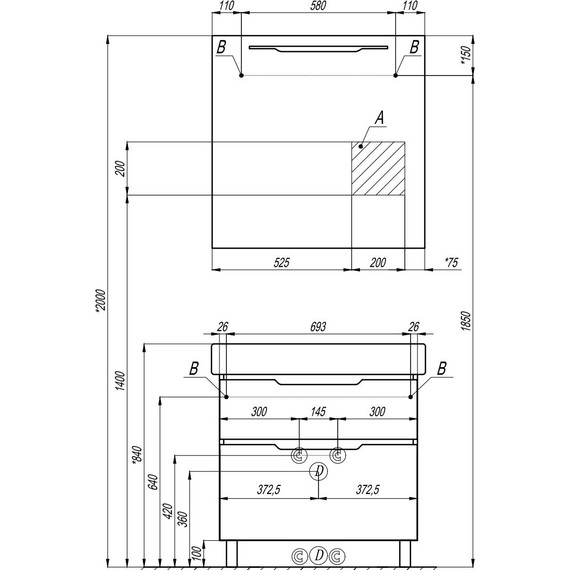 Зеркало Акватон Дакота 80 см Led 1A203102DA010 - фото, картинка 8 Зеркало Акватон Дакота 80 см Led 1A203102DA010 - фото 8