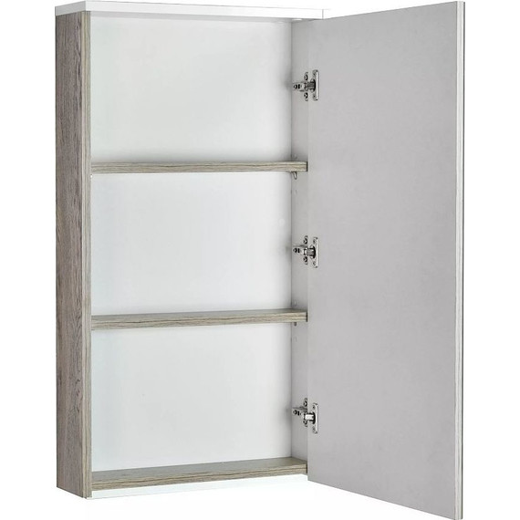 Зеркало-шкаф Акватон Эмма 46 см 1A221802EAD80, дуб наварра/белый - фото 3