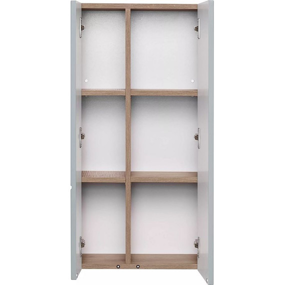 Шкаф подвесной Акватон Мишель 43 см 1A243903MIX30, фьорд/дуб рустикальный - фото 2