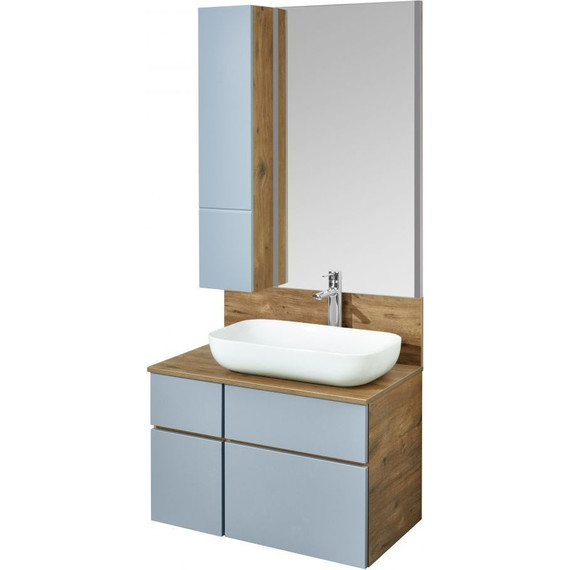 Модуль подвесной Акватон Мишель 23 см 1A244303MIX30, фьорд/дуб рустикальный - фото 4