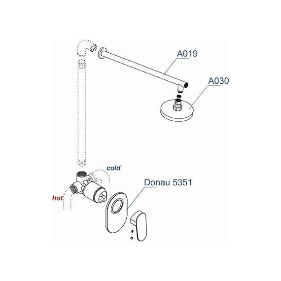 Душевая система для душа WasserKraft A12030 - фото 5