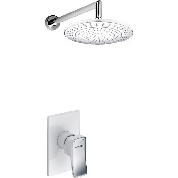 Душевая система для душа WasserKraft A12667WHITE, хром/белый - фото 2