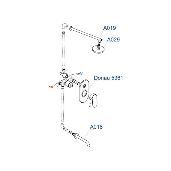 Душевая система для ванны WasserKraft A13029 - фото 6