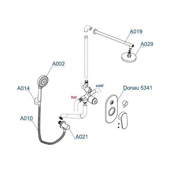 Душевая система для душа WasserKraft A14229 - фото 8