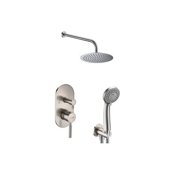 Душевая система для душа WasserKraft A16421, хром матовый - фото 2