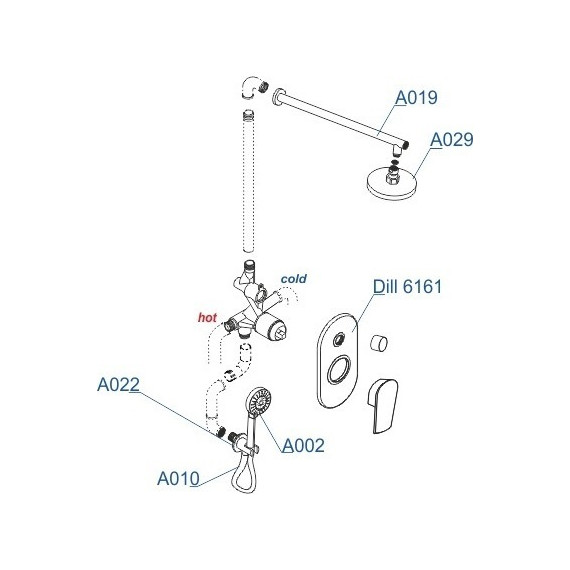 Душевая система для душа WasserKraft A16629 - фото 8