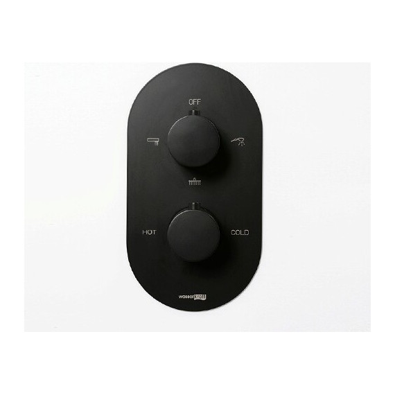 Душевая система для ванны с термостатом WasserKraft A177477 Thermo, черный - фото 6