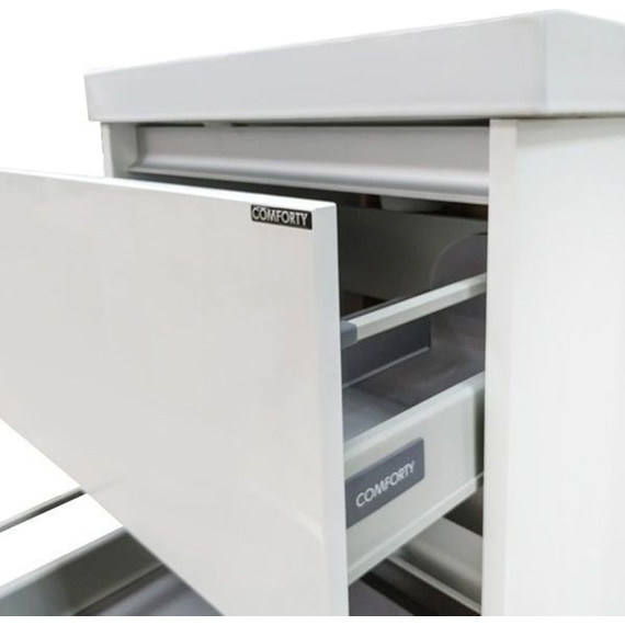 Тумба напольная с раковиной Comforty Дублин 60 см, белый - фото 8