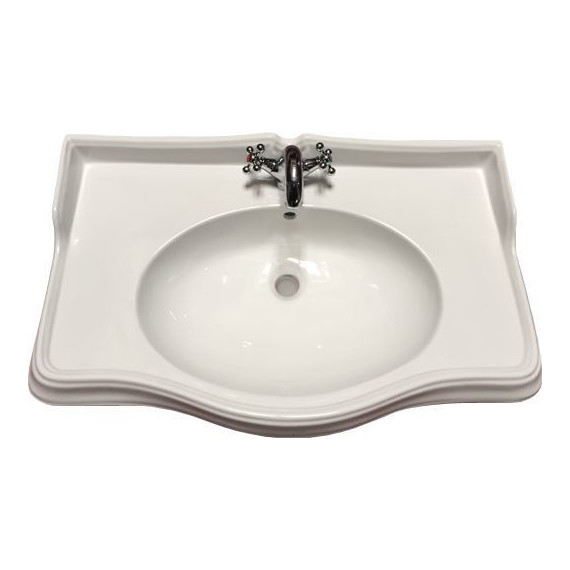 Тумба напольная с раковиной Comforty Версаль 90 см, слоновая кость - фото 2