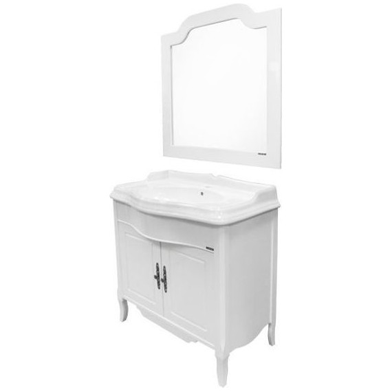 Тумба напольная с раковиной Comforty Версаль 90 см, слоновая кость - фото 4