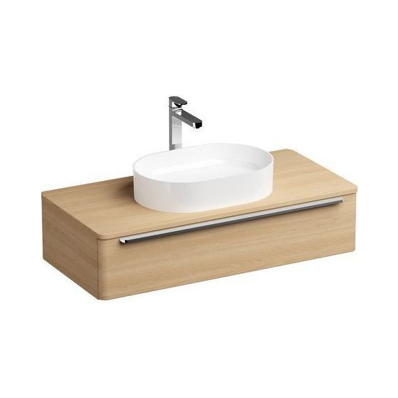 Тумба подвесная со столешницей Ravak Sud 260.01 110 см X000001083, дуб - фото, картинка 2 Тумба подвесная со столешницей Ravak Sud 260.01 110 см X000001083, дуб - фото 2