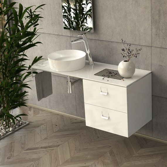 Тумба подвесная со столешницей Ravak SD Comfort 120 см X000001377, белый - фото 4