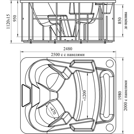 СПА БАССЕЙН Радомир Colloseum 250х200 см - фото 3
