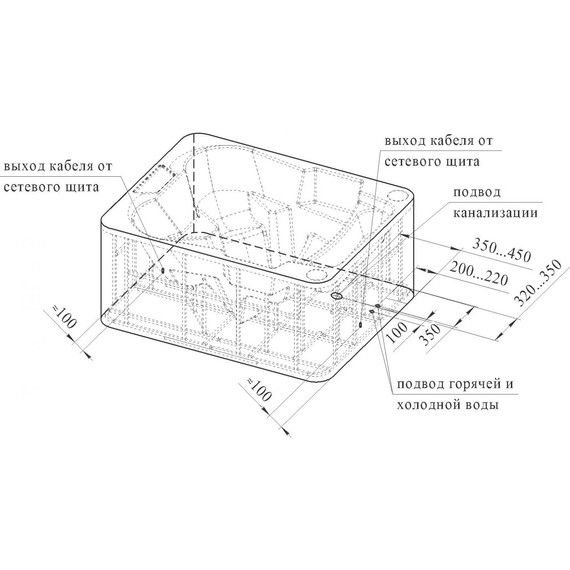 СПА БАССЕЙН Радомир Colloseum 250х200 см - фото 4