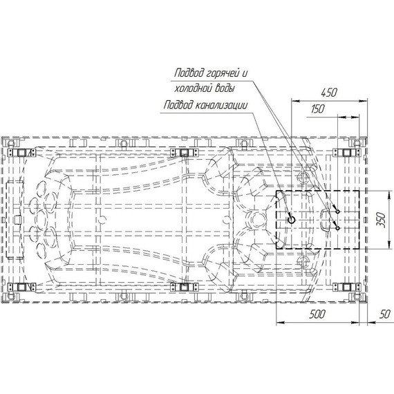 Ванна медицинская Радомир Ривьера 220х100 см - фото 4