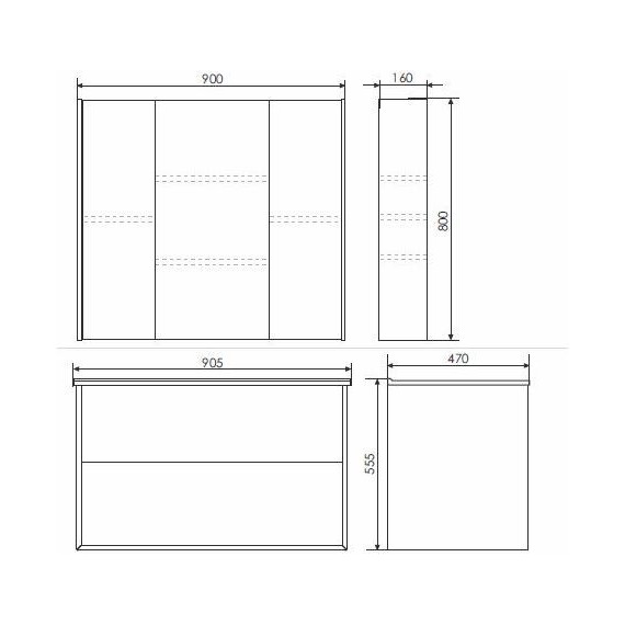 Тумба подвесная с раковиной Comforty Женева 90 см, дуб белый - фото 12