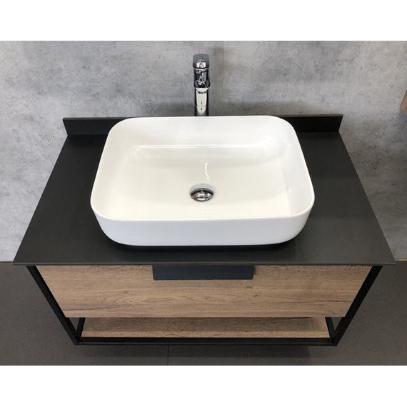 Тумба подвесная с раковиной Comforty Кёльн 90 см, дуб тёмный - фото, картинка 9 Тумба подвесная с раковиной Comforty Кёльн 90 см, дуб тёмный - фото 9