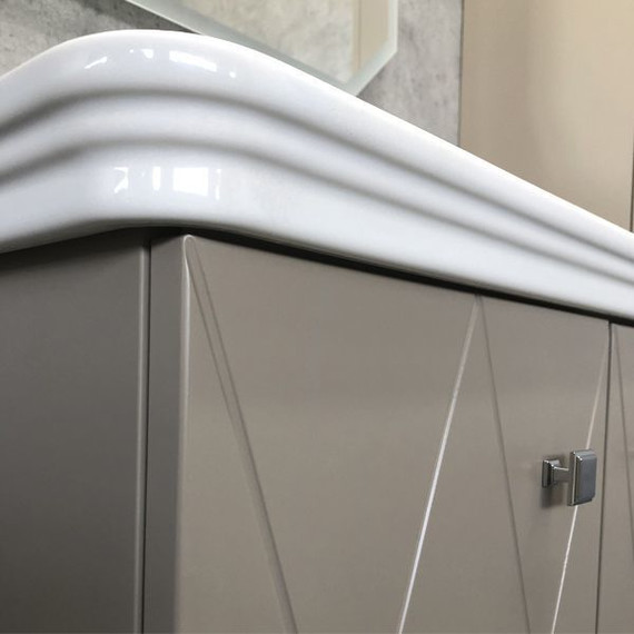 Тумба подвесная с раковиной Comforty Кремона 80 см, латте - фото 8