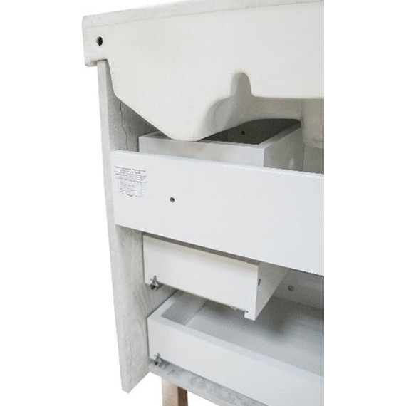 Тумба напольная с раковиной Comforty Никосия 60H 60 см, дуб белый - фото, картинка 10 Тумба напольная с раковиной Comforty Никосия 60H 60 см, дуб белый - фото 10