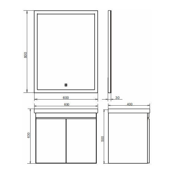 Тумба подвесная с раковиной Comforty Осло 60 см, бетон светлый - фото, картинка 10 Тумба подвесная с раковиной Comforty Осло 60 см, бетон светлый - фото 10