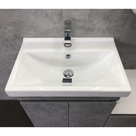 Тумба подвесная с раковиной Comforty Осло 60 см, бетон светлый - фото, картинка 7 Тумба подвесная с раковиной Comforty Осло 60 см, бетон светлый - фото 7