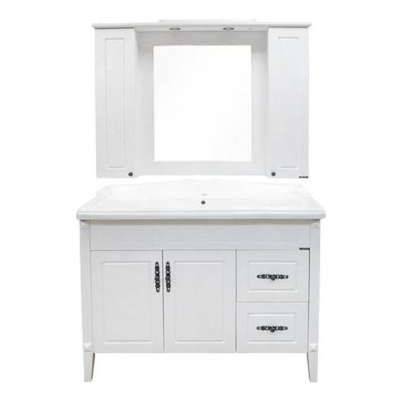 Тумба напольная с раковиной Comforty Палермо 120 см, белый - фото 5