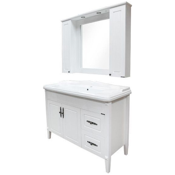 Тумба напольная с раковиной Comforty Палермо 120 см, белый - фото 6