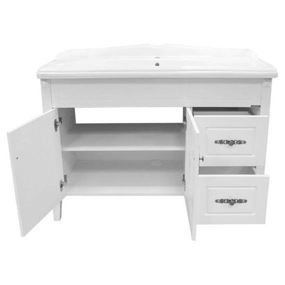 Тумба напольная с раковиной Comforty Палермо 120 см, белый - фото 7