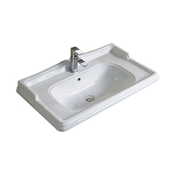 Тумба напольная с раковиной Comforty Палермо 80 см, белый - фото 3