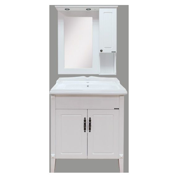 Тумба напольная с раковиной Comforty Палермо 80 см, белый - фото 5