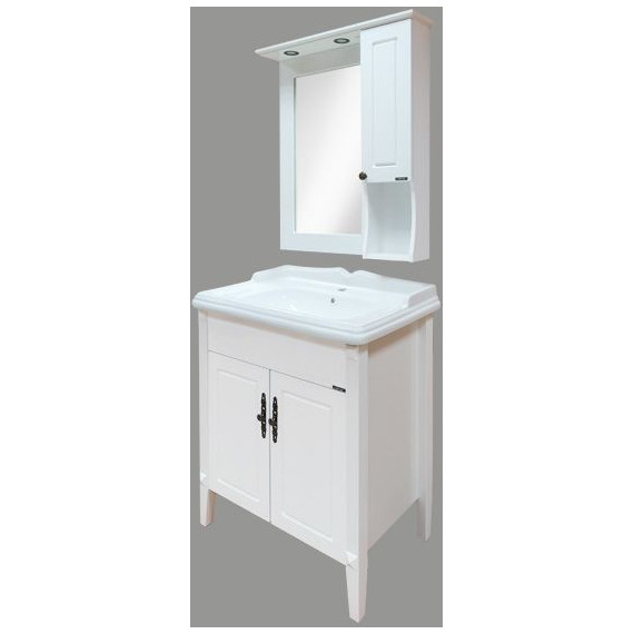 Тумба напольная с раковиной Comforty Палермо 80 см, белый - фото 6