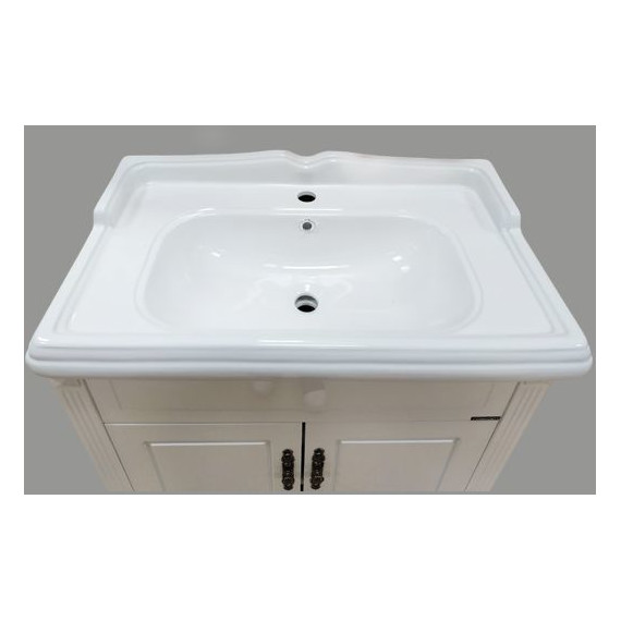 Тумба напольная с раковиной Comforty Палермо 80 см, белый - фото 8