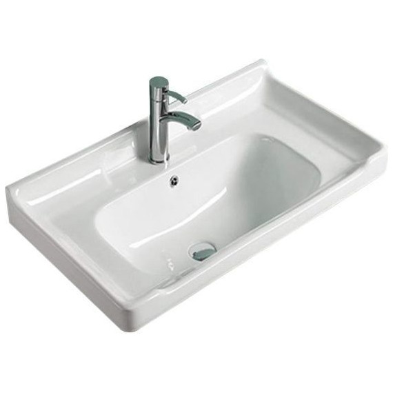 Тумба подвесная с раковиной Comforty Рига 60 см, дуб сонома - фото, картинка 3 Тумба подвесная с раковиной Comforty Рига 60 см, дуб сонома - фото 3