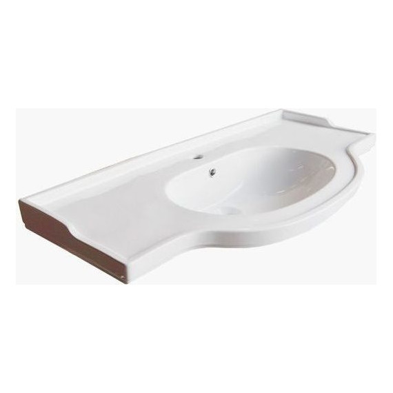 Тумба напольная с раковиной Comforty Севилья 100 см, слоновая кость - фото 6