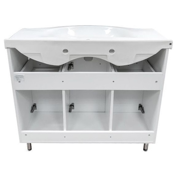 Тумба напольная с раковиной Comforty Сочи 100 см, белый - фото 10