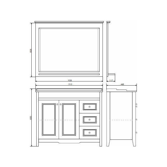Тумба напольная с раковиной Comforty Тбилиси 90 см, белый - фото, картинка 11 Тумба напольная с раковиной Comforty Тбилиси 90 см, белый - фото 11