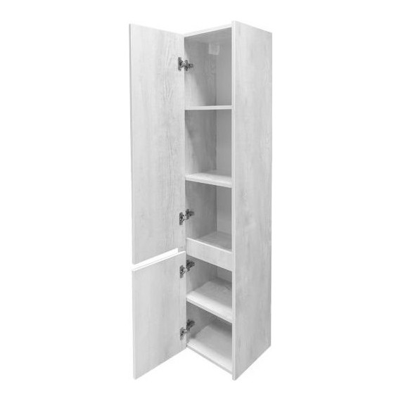 Пенал подвесной Comforty Бремен 35 см, дуб белый - фото 5